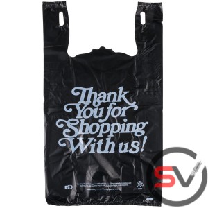 THANK YOU FOR SHOPPING WITH US BLACK PLASTIC BAGS